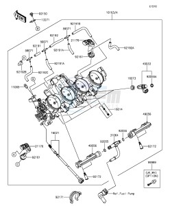 NINJA ZX-6R ZX636EGFA GB XX (EU ME A(FRICA) drawing Throttle