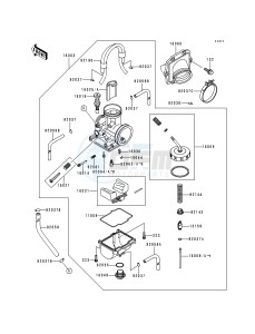 KX 125 K [KX125] (K3) [KX125] drawing CARBURETOR