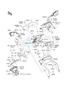 ZX 1000 E [NINJA ZX-10R] (E8F-E9FA) 0E9F drawing COWLING