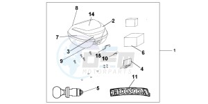 CBF1000A drawing TOP BOX 35 L NH-A48M