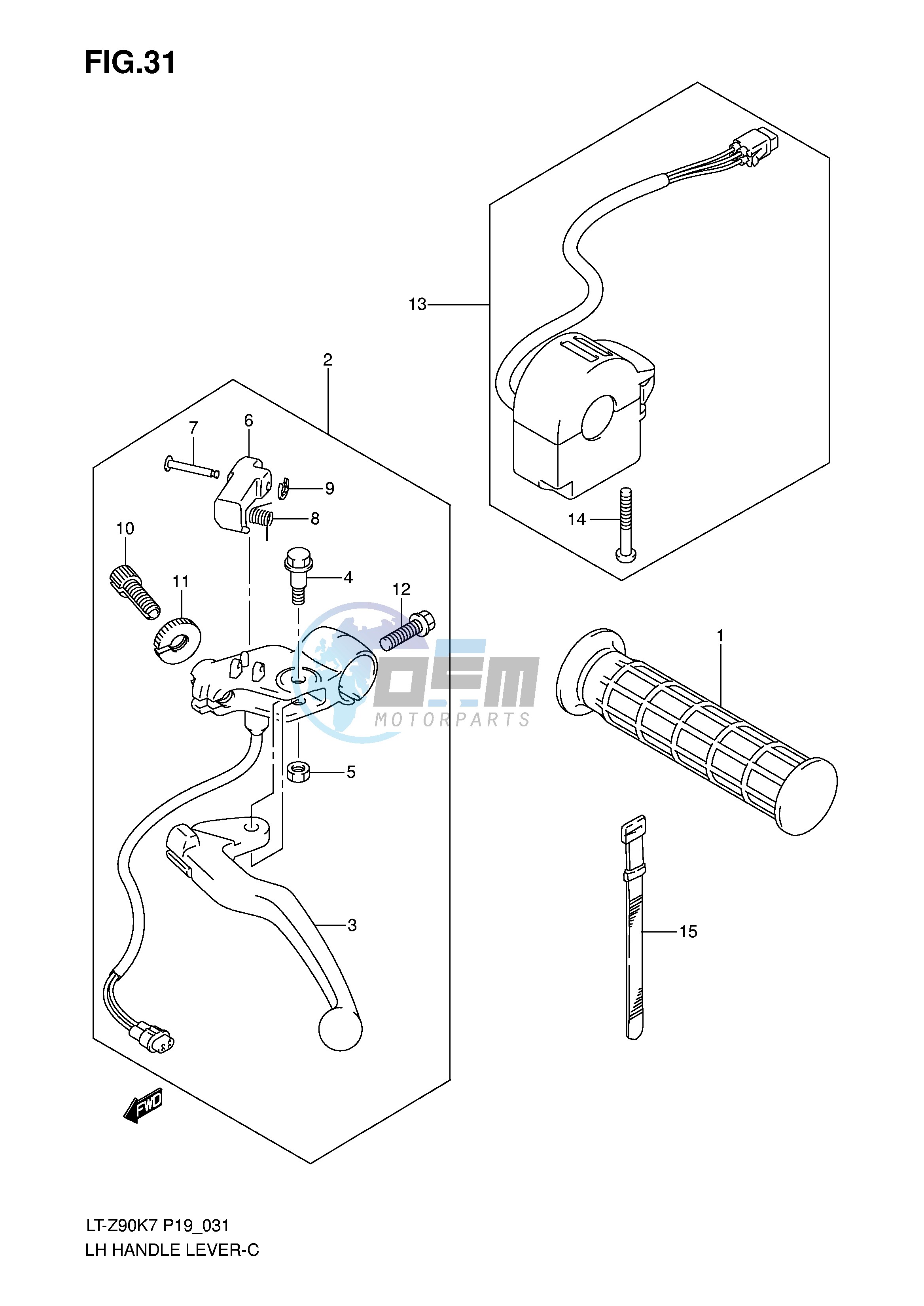 LH HANDLE LEVER