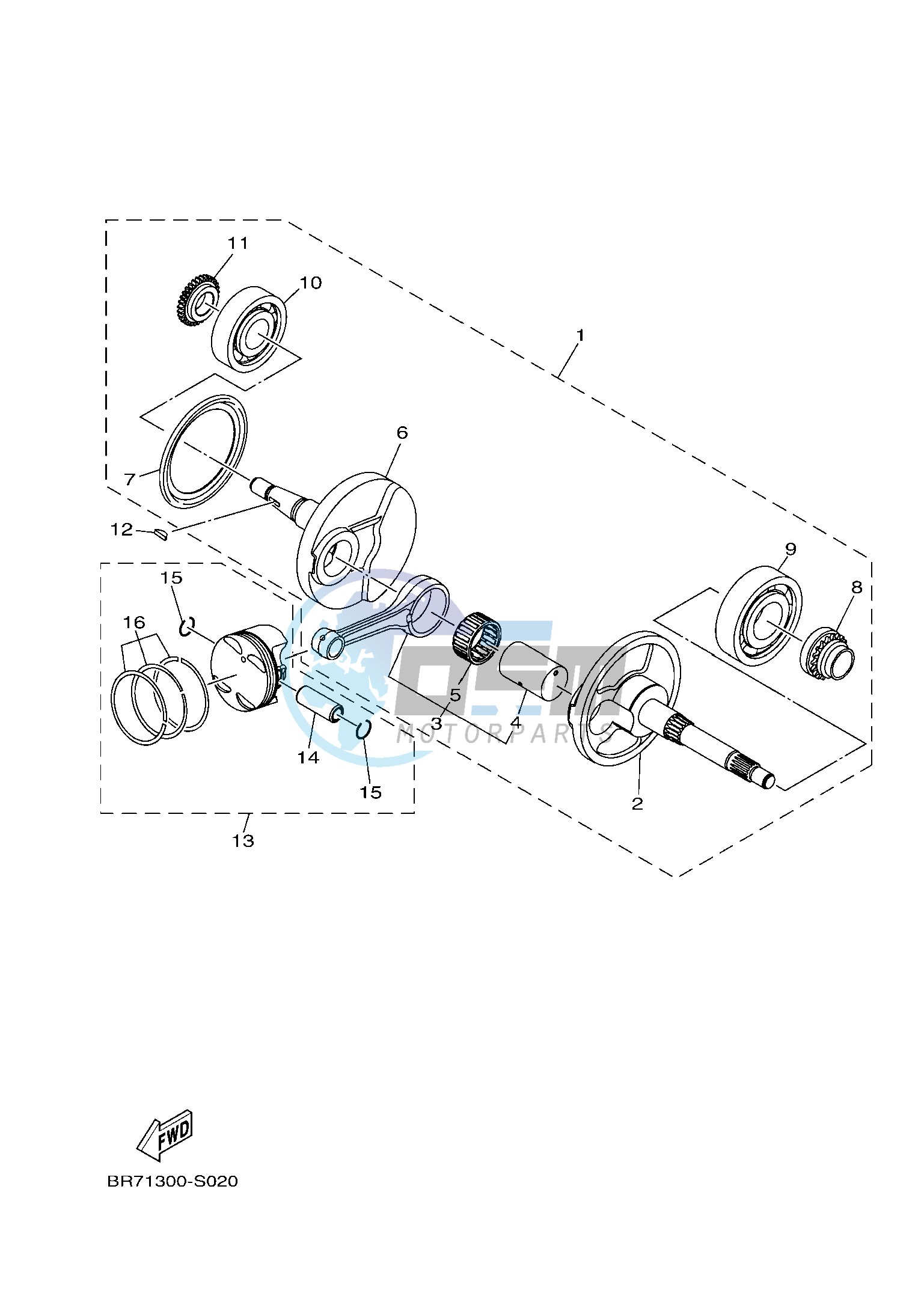 CRANKSHAFT & PISTON