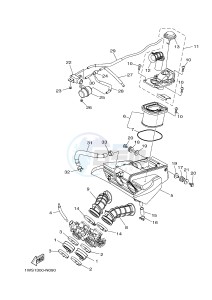 MT07A MT-07 ABS 700 (1XB1 1XB2) drawing INTAKE