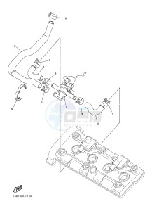 YZF-R1 R1 1000 (1KBT 1KBU) drawing AIR INDUCTION SYSTEM