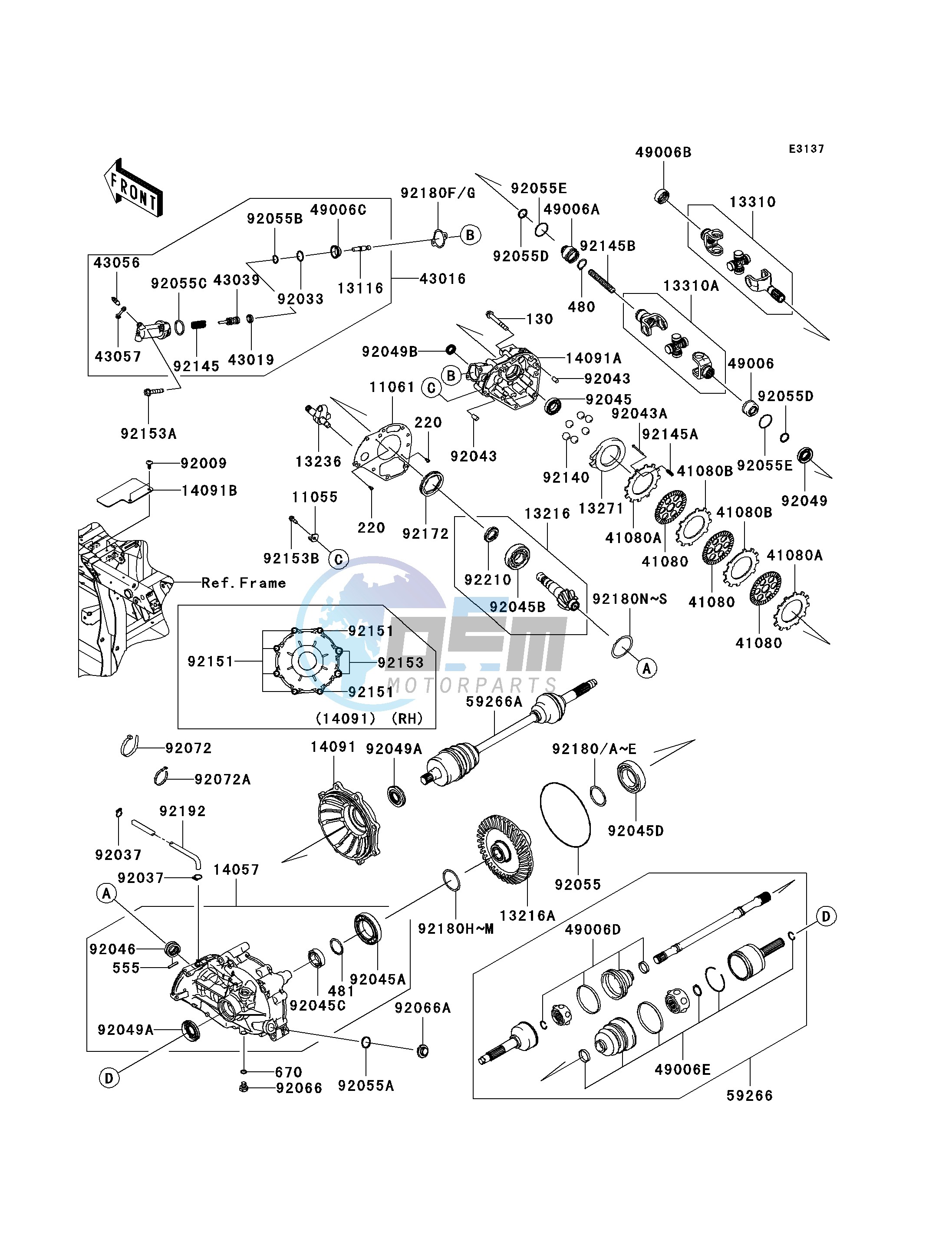 DRIVE SHAFT-REAR