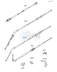 ZX 1000 B [NINJA ZX-10] (B1-B2) [NINJA ZX-10] drawing CABLES