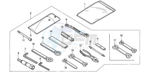 CBR1100XX SUPER BLACKBIRD drawing TOOLS