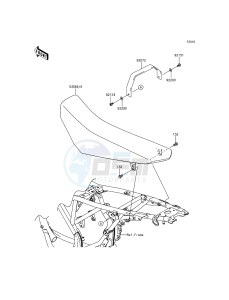 KLX125 KLX125CGF XX (EU ME A(FRICA) drawing Seat