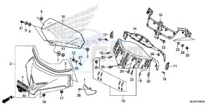 GL1800BG GOLDWING - F6B UK - (E) drawing WIND SCREEN