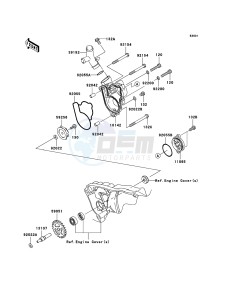 KX250F KX250YCF EU drawing Water Pump