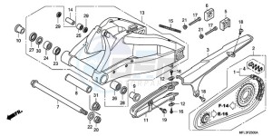 CBR1000RR9 Europe Direct - (ED / MK) drawing SWINGARM