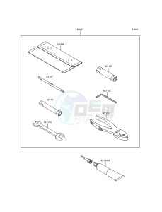 KLX125 KLX125CEF XX (EU ME A(FRICA) drawing Owner's Tools