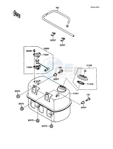 KAF 450 B [MULE 1000] (B1) [MULE 1000] drawing FUEL TANK