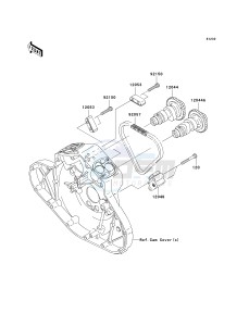 VN 2000 F [VULCAN 2000 CLASSIC LT] (6F-7F) F7F drawing CAMSHAFT-- S- -_TENSIONER