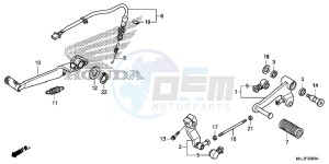 NC750XAE NC750XA Europe Direct - (ED) drawing PEDAL