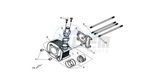 SYMPHONY ST 125 drawing CYLINDER / GASKETS