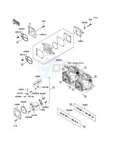 JET SKI 800 SX-R JS800A9F EU drawing Carburetor Parts