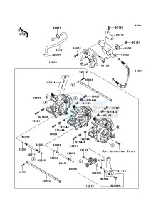 JET SKI 900 STX JT900E6F FR drawing Carburetor