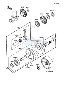 KLF 220 A [BAYOU 220] (A1-A4) [BAYOU 220] drawing CRANKSHAFT