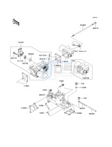 KAF 620 P [MULE 4000] (P9F-PAF) P9F drawing THROTTLE