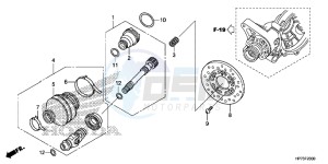 TRX420FAD TRX420 Europe Direct - (ED) drawing PROPELLER SHAFT