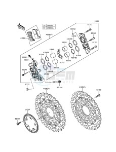 NINJA ZX-10R ABS ZX1000KFFA FR XX (EU ME A(FRICA) drawing Front Brake