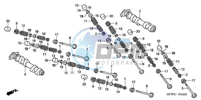 CAMSHAFT/VALVE (FRONT)