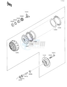 EX 250 F [NINJA 250R] (F2-F4) [NINJA 250R] drawing CLUTCH