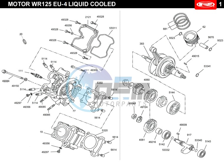 CYLINDRE HEAD-CRANKSHAFT