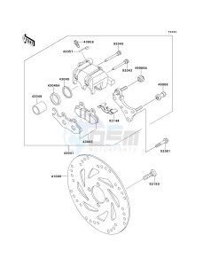 AN 110 D (D2-D3) drawing FRONT BRAKE