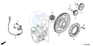 VT750CSC drawing STARTING CLUTCH