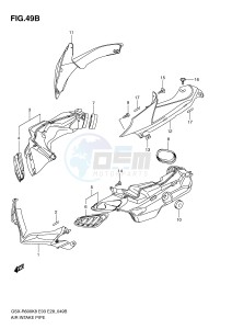 GSX-R600 (E3-E28) drawing AIR INTAKE PIPE (MODEL L0)