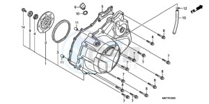 XL1000V9 E / MKH drawing RIGHT CRANKCASE COVER