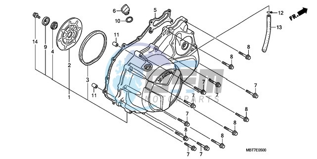 RIGHT CRANKCASE COVER