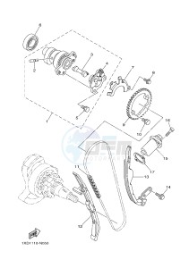 YXM700E YXM70VPXH VIKING EPS (B42F) drawing CAMSHAFT & CHAIN