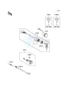 MULE_610_4X4 KAF400AFF EU drawing Ignition Switch