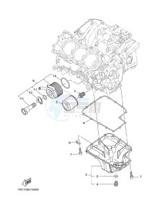 MT09A MT-09 STREET RALLY ABS 900 (2DRJ 2DRK) drawing OIL CLEANER