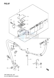 GSF-1250S ABS BANDIT EU drawing CLUTCH MASTER CYLINDER