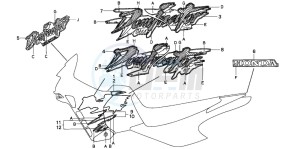 NX650 500 DOMINATOR drawing MARK (NX500P/R/650P/R)