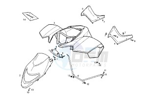 DXR QUAD - 250 cc drawing FRONT FENDER