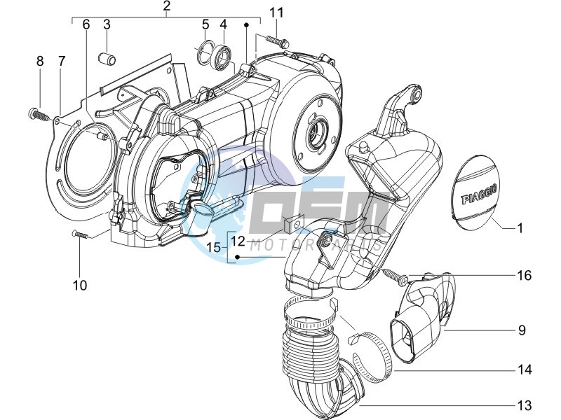 Crankcase cover - Crankcase cooling