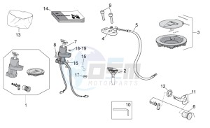 TUONO 1100 V4 FACTORY E4 SUPERPOLE ABS (NAFTA) drawing Lock hardware kit