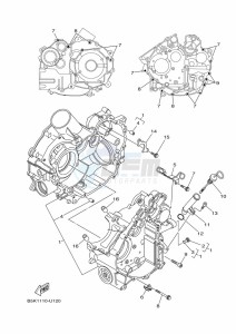 YFM700FWB KODIAK 700 (B6KJ) drawing CRANKCASE