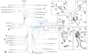 Tuono 1000 v4 R Std APRC drawing Electrical system I