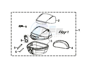 SYMPHONY ST 125 (L8) EU drawing LUGGAGE CARRIER