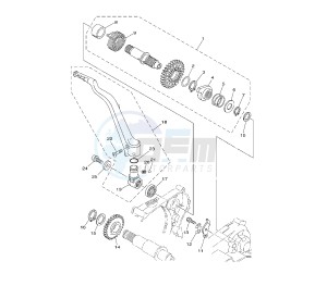 YZ LC 250 drawing STARTER