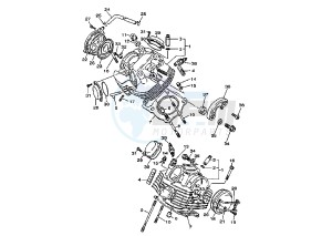 XV VIRAGO 1100 drawing CYLINDER HEAD