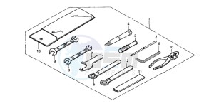 VT125C drawing TOOLS