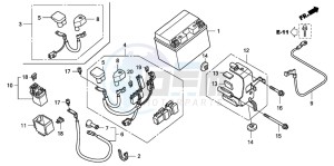 CBF1000T drawing BATTERY