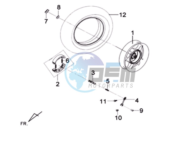 REAR WHEEL / CENTRAL STAND